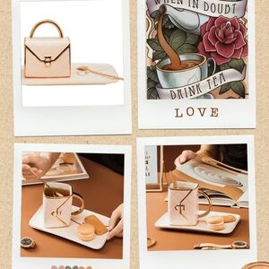 ELEGANT PURSE SHAPED TEA CUP SET